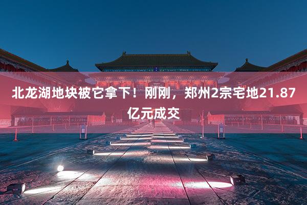 北龙湖地块被它拿下！刚刚，郑州2宗宅地21.87亿元成交